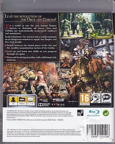 Of Orcs and Men - PS3 (B Grade) (Genbrug)